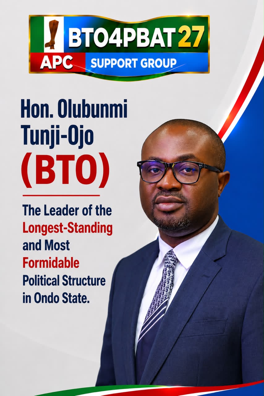 THE COUNTDOWN HAS BEGUN, THE BTO 4 PBAT MOVEMENT IS SET TO SWEEP ACROSS ONDO STATE